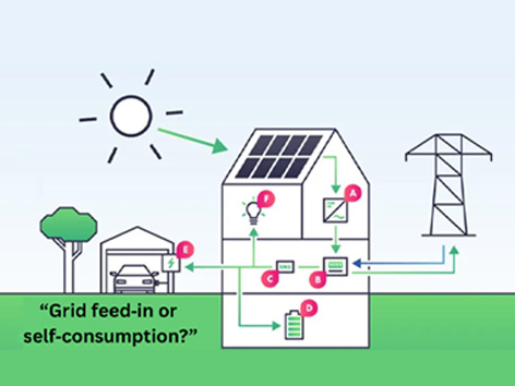 Photovoltaics: Feed into the Grid or Use It Yourself?